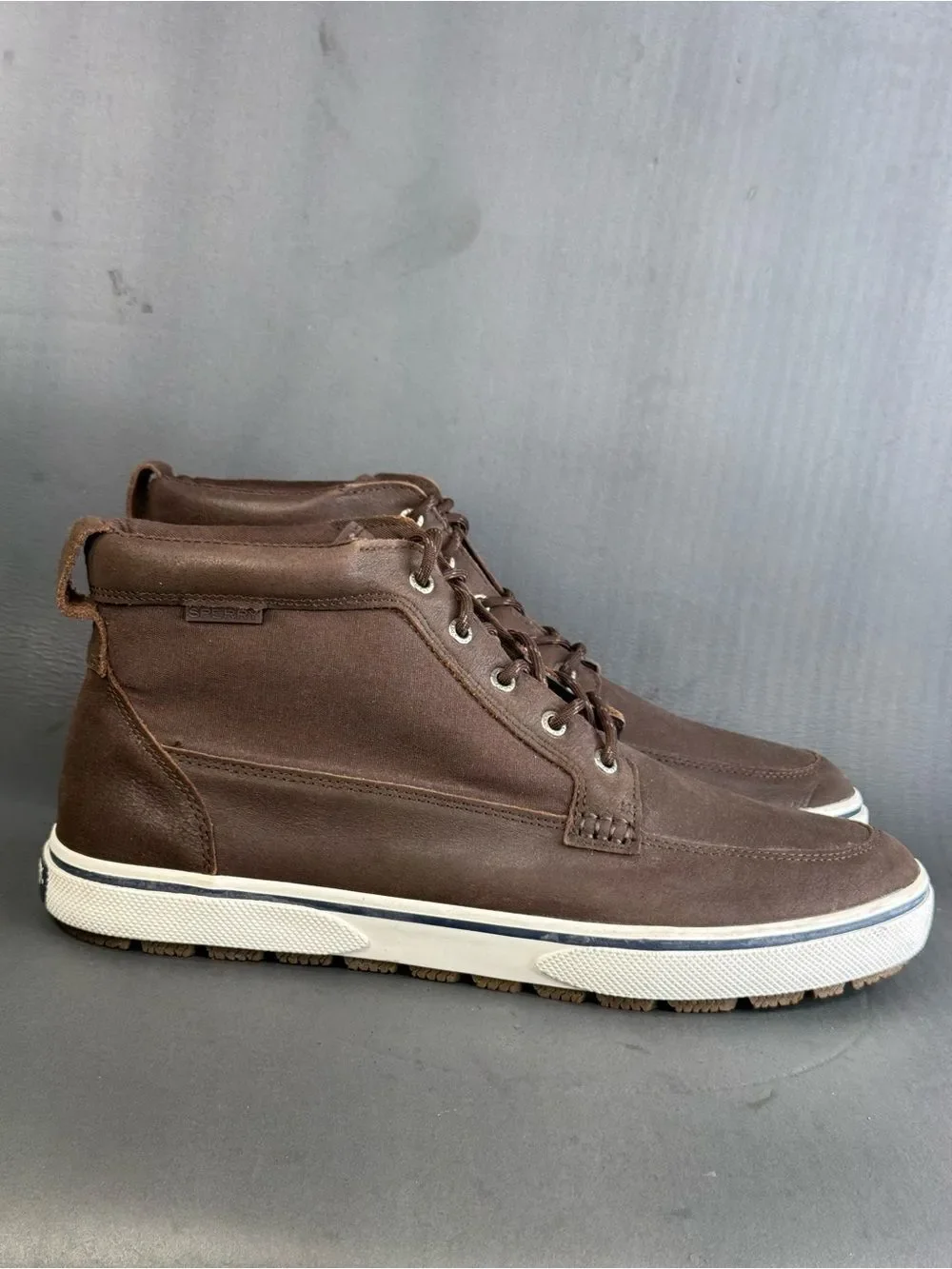 Sperry Men's Halyard Sneakerboot shoes brown size 13